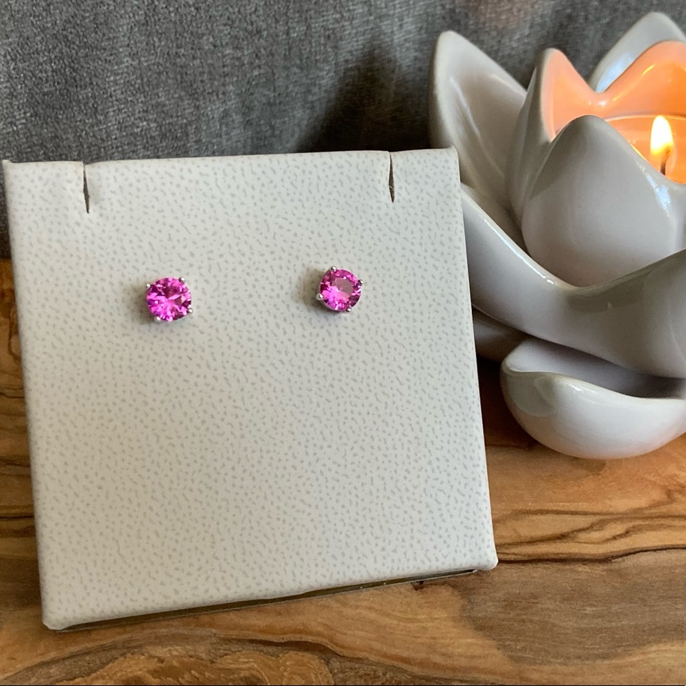 Sterling silver 925 stud earrings - Picture 7 of 8